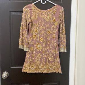 COPY - Mauve and burgundy hand work Pakistani suit